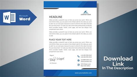 letterhead maker|create letterhead in word.